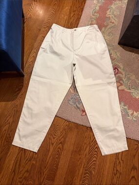 Talbots White Straight-Leg Women's Pants
